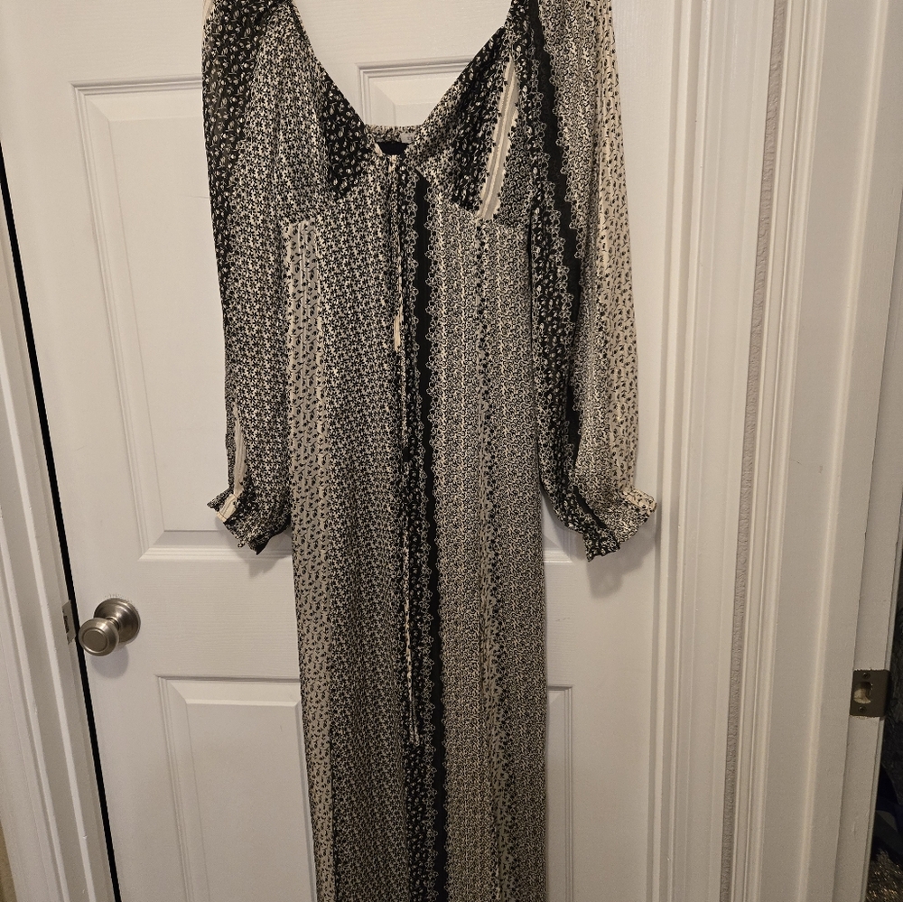 EN CREAME maxi shiny dress, size M
